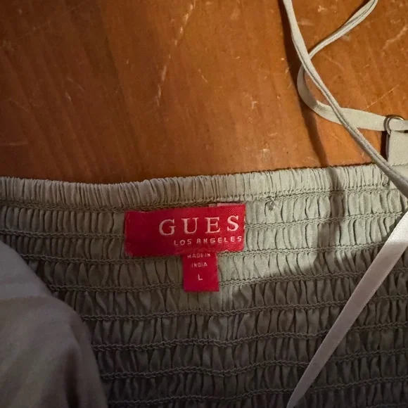 Guess Light Green Ruched Top - Picture 2 of 3